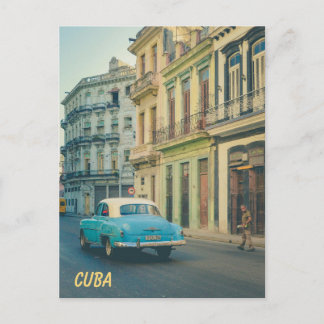 Vintage Klassiker Auto Havanna Kuba Straßenfotogra Postkarte