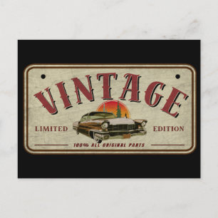 Vintage-Klassiker-Auto-Limited-Edition-Originaltei Postkarte