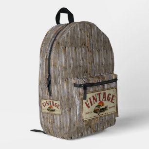 Vintage Klassiker Auto Limitierte Auflage Altes Ho Bedruckter Rucksack