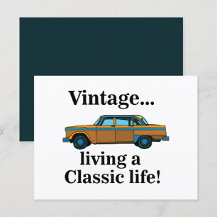 Vintage-Klassiker-Auto  Postkarte