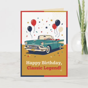 Vintage-Klassiker-Geburtstagskarte Klassische Le Karte