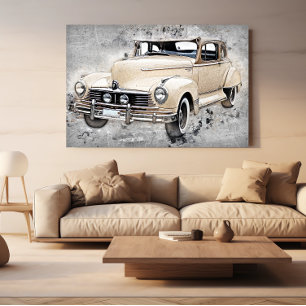 Vintage Klassiker Hudson Commodore Auto Poster
