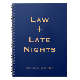 Vintage-Klassiker Journal Blaues Gesetz Studentisc Notizblock