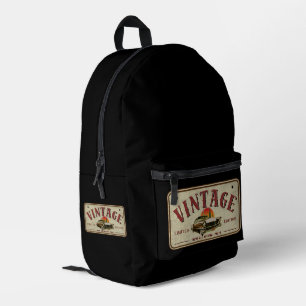 Vintage Klassiker Limited Edition Originalteile Bedruckter Rucksack