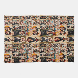 Vintage-Klassiker Pin-up-Girls Kollektion Design Geschirrtuch