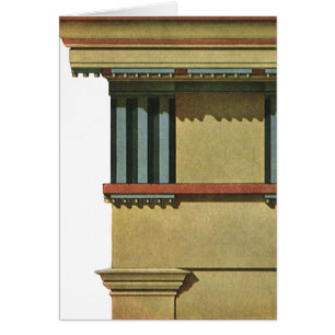 Vintage klassische Architektur, Temple Entablature