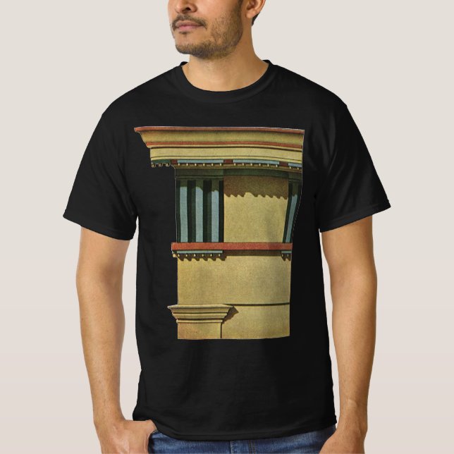 Vintage klassische Architektur, Temple Entablature T-Shirt (Vorderseite)