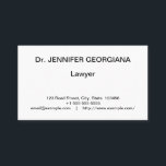 Vintage, klassische Berufliche Visitenkarte<br><div class="desc">Dieses klassische und traditionelle Visitenkartendesign verfügt über einen Namen,  einen Beruf und Kontaktdaten,  die individuell angepasst werden können. Visitenkarten wie diese können von einem beruflichen wie einem Anwalt oder einem Berater verwendet werden.</div>