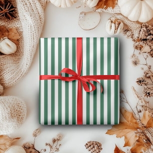 Vintage, klassische Flasche, grün und weiß Streife Geschenkpapier