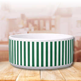 Vintage, klassische Flasche, grün und weiß Streife Napf