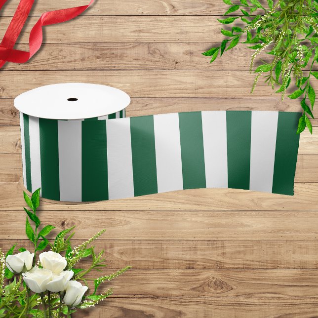 Vintage, klassische Flasche, grün und weiß Streife Satinband (Von Creator hochgeladen)