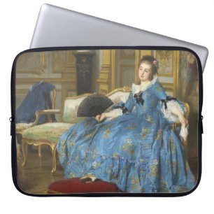 Vintage klassische Malerei mit Sassy Girl Laptopschutzhülle