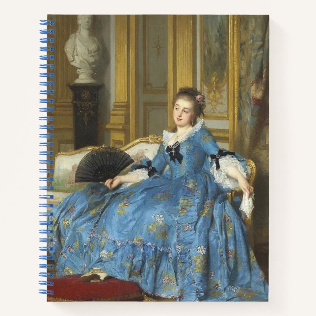 Vintage klassische Malerei mit Sassy Girl Notizbuch (Vorderseite)