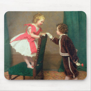 Vintage klassische Malerei mit Viktorianischen Kin Mousepad