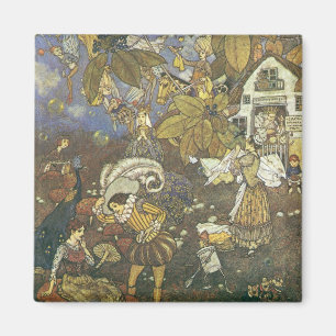 Vintage klassische Märchenfiguren, Edmund Dulac Magnet