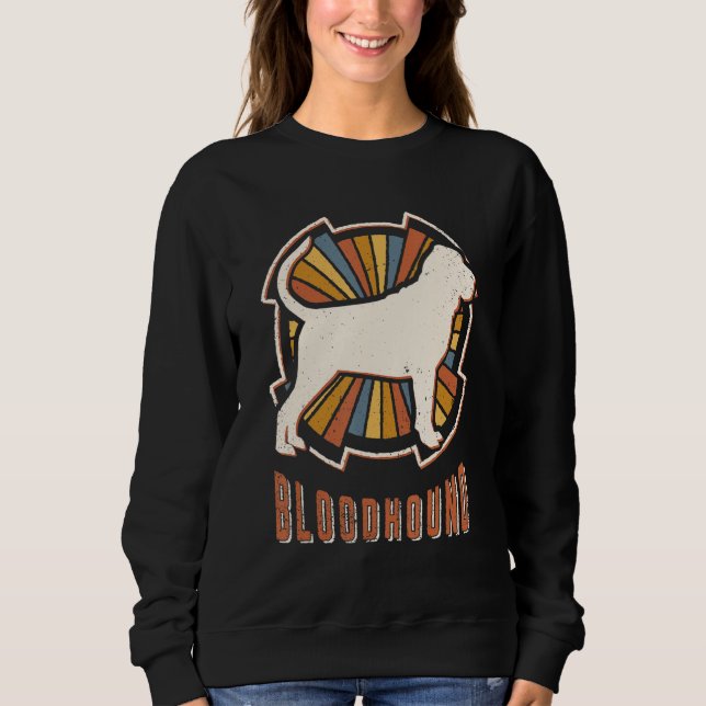 Vintage klassische Retro-Hunde-Liebe Sweatshirt (Vorderseite)