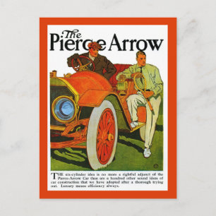 Vintage klassischer amerikanischer Pierce Arrow Wa Postkarte