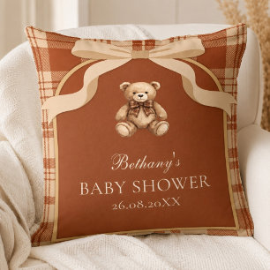 Vintage klassischer britischer Charme Teddybär Pre Kissen