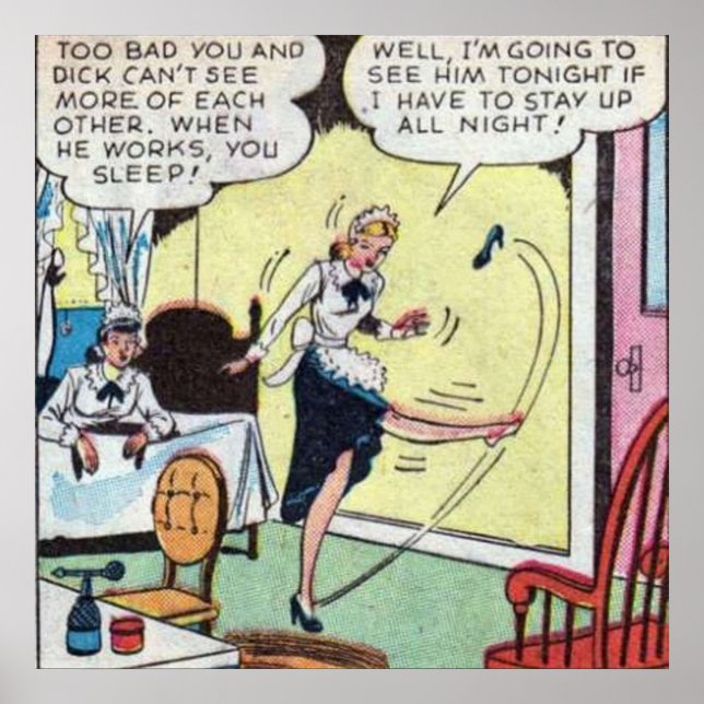 Vintage klassischer Comic Poster (Vorne)