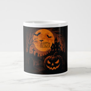 Vintage, klassischer Frohes Halloween-Kürbis Jumbo-Tasse