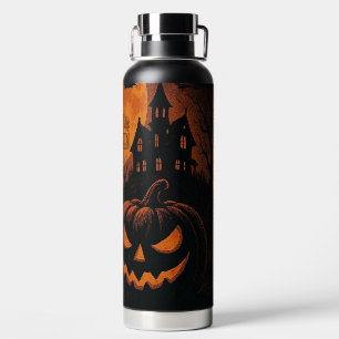Vintage, klassischer Frohes Halloween-Kürbis Trinkflasche