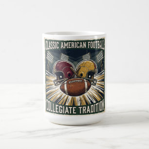 Vintage klassisches amerikanisches Football-Design Kaffeetasse