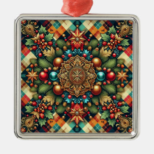 Vintage/klassisches buntes Weihnachten Ornament Aus Metall
