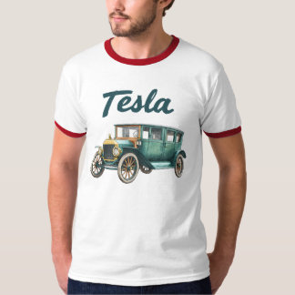 Vintage Klassisches Elektroauto Grafik T-Shirt Ret
