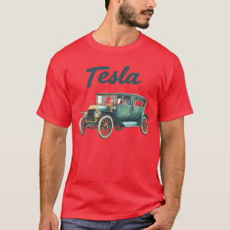 Vintage Klassisches Elektroauto Grafik T-Shirt Ret