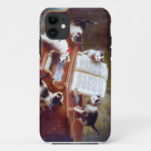 Vintage Klavier-Katzen iPhone 11 Hülle