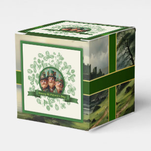 Vintage-Kleeblatt-St.-Patricks-Day-Landschaft CFB Geschenkschachtel