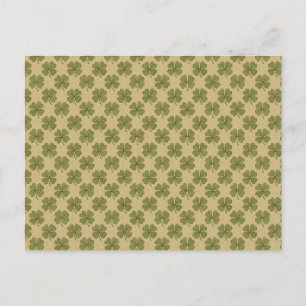 Vintage, Kleeblatt St. Patrick's Day Postkarte