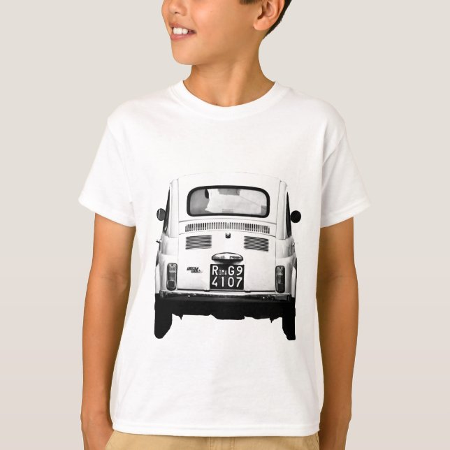 Vintage Kleidung Fiats 500 T-Shirt (Vorderseite)
