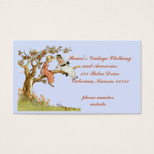 Vintage Kleidung, Schablone mit Vintagen Kindern