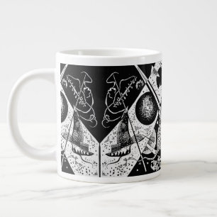 Vintage kleine Welten VI - Kandinsky Abstrakte Kun Jumbo-Tasse