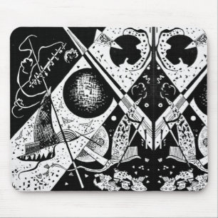 Vintage kleine Welten VI - Kandinsky Kunst Mousepad