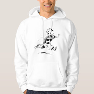 Vintage kleiner Junge Running Back American Footba Hoodie