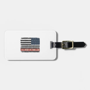 Vintage Kleines Busfahrer-Flag-Shirt-Design_1 Gepäckanhänger