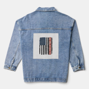Vintage Kleines Busfahrer-Flag-Shirt-Design_1 Jeansjacke
