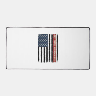Vintage Kleines Busfahrer-Flag-Shirt Design_1 Schreibtischunterlage
