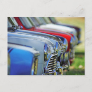 Vintage Kleinwagen Postkarte
