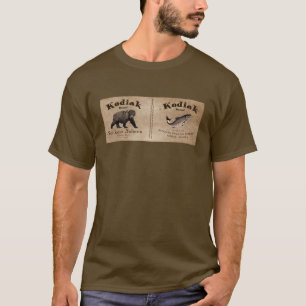 Vintage Kodiak Lachs Etikett T-Shirt