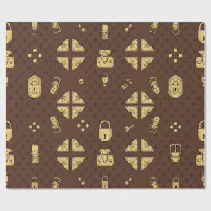 Vintage-Koffer-Verpackungspapier Geschenkpapier