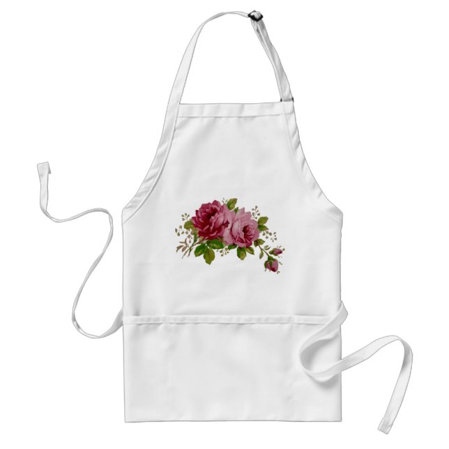 Vintage-Kohlrose-Eleganz  Schürze (Vorne)