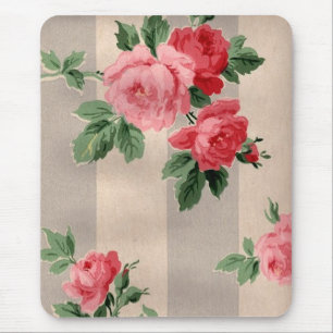 Vintage-Kohlrose-Tapete - Mauspad
