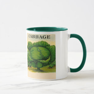 Vintage Kohlsamen-Paket-Tasse Tasse