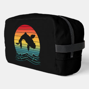 Vintage Koi Fish Sonnenuntergang Landschaft Waschbeutel