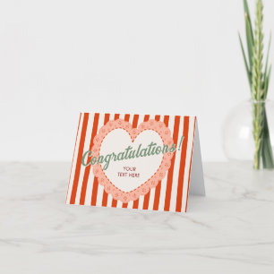 Vintage Kokette Gratulation Karte