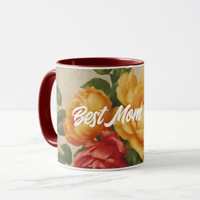Vintage Kollektion Wasserfarben Tasse (Vorderseite Links)