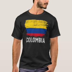 Vintage kolumbianische Flagge für Kolumbien T-Shirt